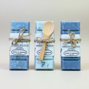 Leather & Labdanum | Highly Scented Wax Melts | TRIO + Spoon | Long Lasting